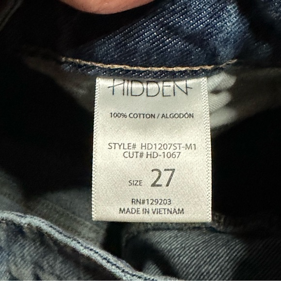 Hidden Bailey Boyfriend Straight Denim Jean 27 - Picture 6 of 6